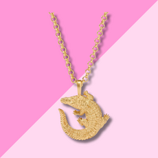 Julie Vos Alligator Pendant - Gold