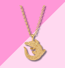 Julie Vos Alligator Pendant - Gold