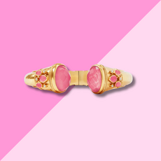 Julie Vos Cannes Cuff - Peony Pink - OS