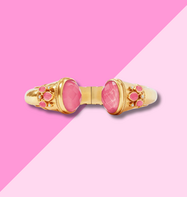 Julie Vos Cannes Cuff - Peony Pink - OS