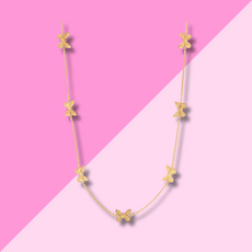 Julie Vos Butterfly Delicate Station Necklace