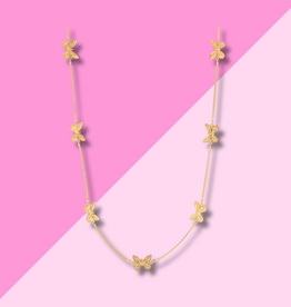 Julie Vos Butterfly Delicate Station Necklace