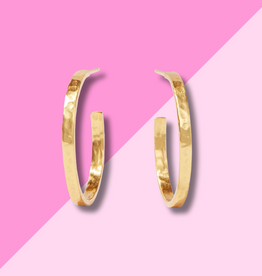 Julie Vos Crescent Hoop Gold - M