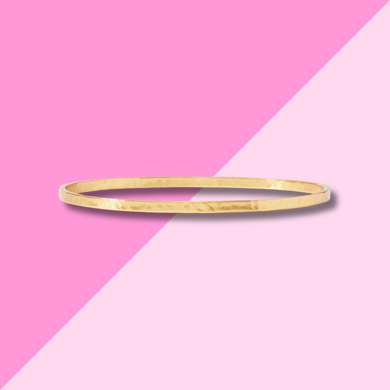 Julie Vos Crescent Bangle Gold - Medium