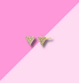 Hjane Jewels Tiny Heart Studs