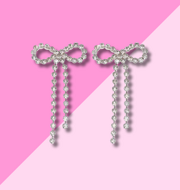 Hjane Jewels Rhinestone Bow Earrings