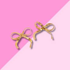 Hjane Jewels Herringbone Bow Studs
