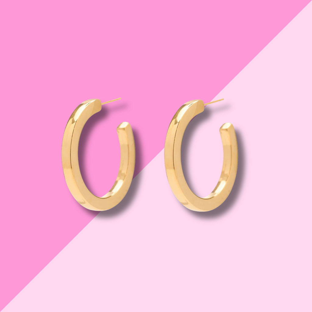 Hjane Jewels 40mm Jane Hoops Gold