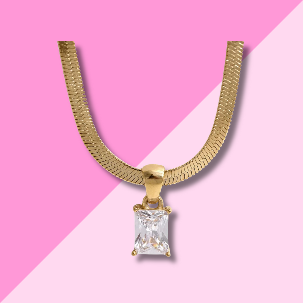 Hjane Jewels Sophia Necklace Clear