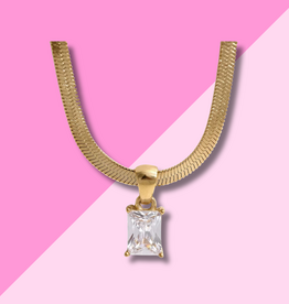 Hjane Jewels Sophia Necklace Clear