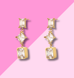 Hjane Jewels Catherine Studs Clear