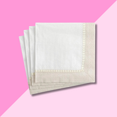 Caspari Linen Natural Cocktail Napkin