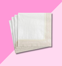 Caspari Linen Natural Cocktail Napkin