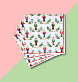Caspari Little Nutcracker Cocktail Napkin