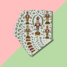 Caspari Nutcracker Christmas Cocktail Napkin