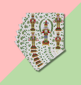 Caspari Nutcracker Christmas Cocktail Napkin