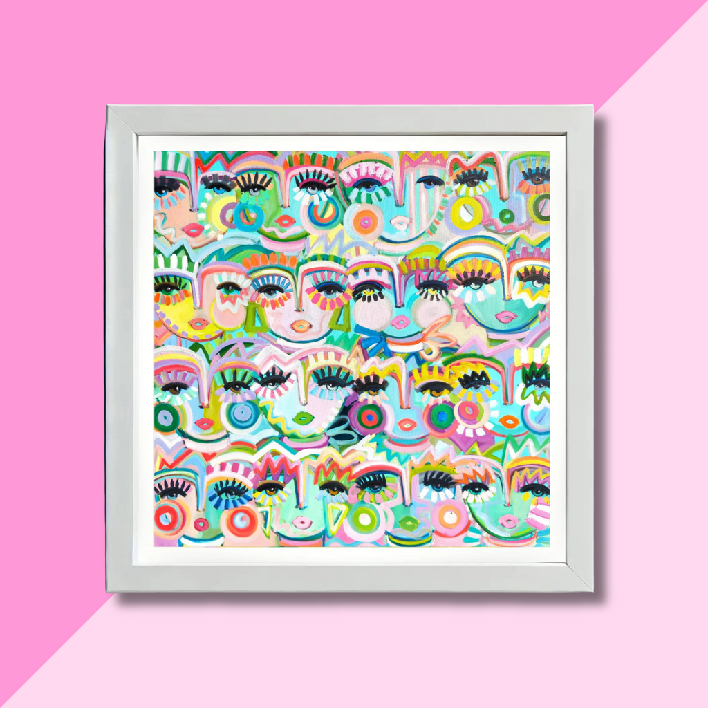 Windy O'Connor 8x8 Chica Tribe White Frame