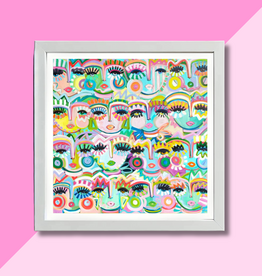 Windy O'Connor 8x8 Chica Tribe White Frame