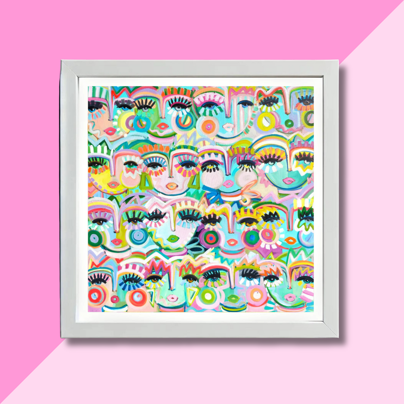 Windy O'Connor 8x8 Chica Tribe White Frame