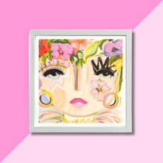 Windy O'Connor 8x8 Flower Child White Frame