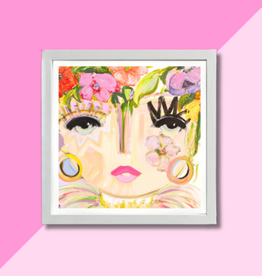 Windy O'Connor 8x8 Flower Child White Frame