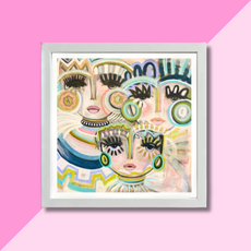 Windy O'Connor 8x8 Egyptian Princesses White Frame