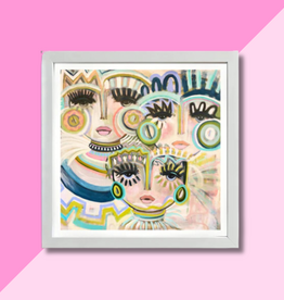 Windy O'Connor 8x8 Egyptian Princesses White Frame