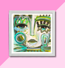 Windy O'Connor 8x8 That Girl Glows White Frame