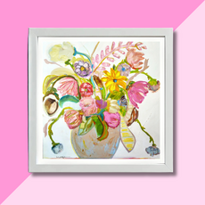 Windy O'Connor 8x8 White Lotus White Frame