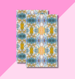 Windy O'Connor Golden Orchid Tea Towel