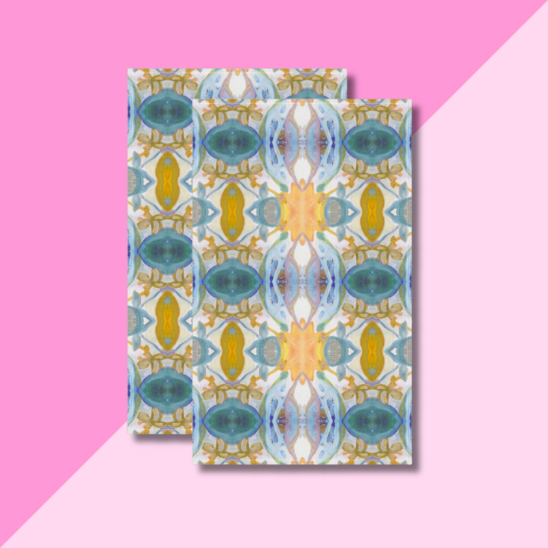 Windy O'Connor Golden Orchid Tea Towel