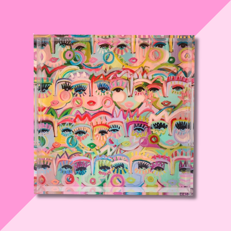 Windy O'Connor Cheeky Chicas Acrylic Tray