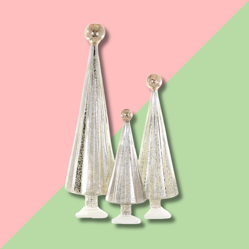 Cody Foster & Co Pleated Tree Gold Silver 16.25in