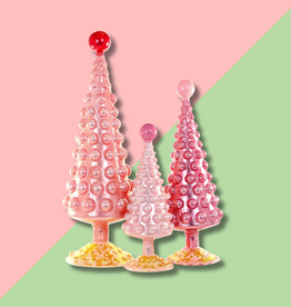 Midcentury Modern Hobnail Tree Rose 12in