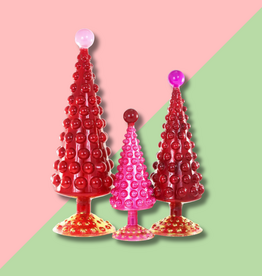 Cody Foster & Co Midcentury Modern Hobnail Tree Rouge 16in