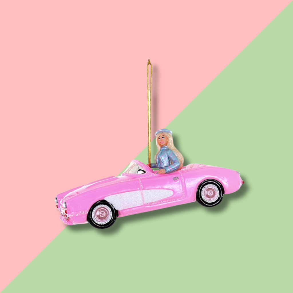 Cody Foster & Co Pink Corvette Ornament