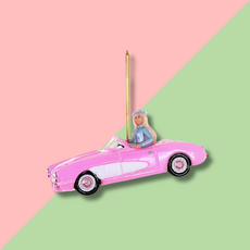 Cody Foster & Co Pink Corvette Ornament