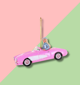 Cody Foster & Co Pink Corvette Ornament