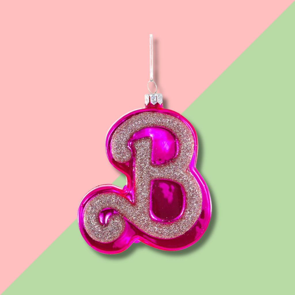 Cody Foster & Co Pink B Ornament