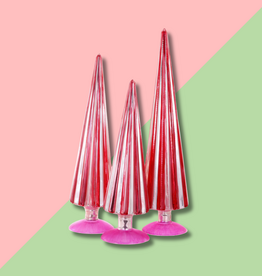 Cody Foster & Co Pleated Tree Crimson Carnation 12in