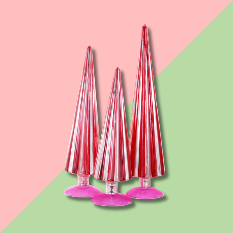 Cody Foster & Co Pleated Tree Crimson Carnation 12in