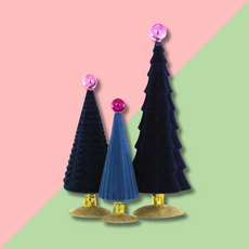 Crushed Velvet Tree Green 17in