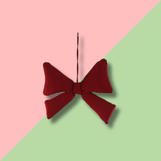 Cody Foster & Co Satin Bow Ornament - Red
