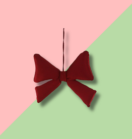 Cody Foster & Co Satin Bow Ornament - Red