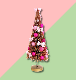 Cody Foster & Co Tinsel Town Tree Pink 17in