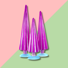 Cody Foster & Co Pleated Tree Fuchsia Pink 12in