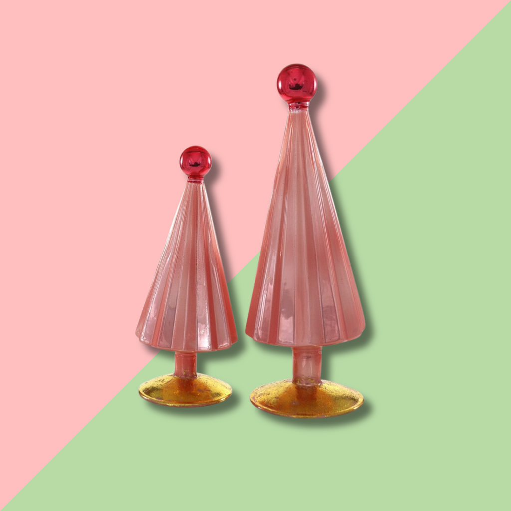 Cody Foster & Co Pleated Tree Pink Red 8in