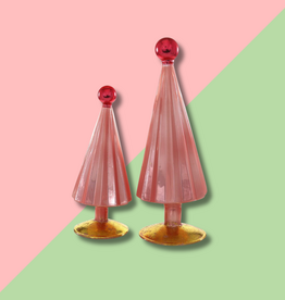 Cody Foster & Co Pleated Tree Pink Red 8in