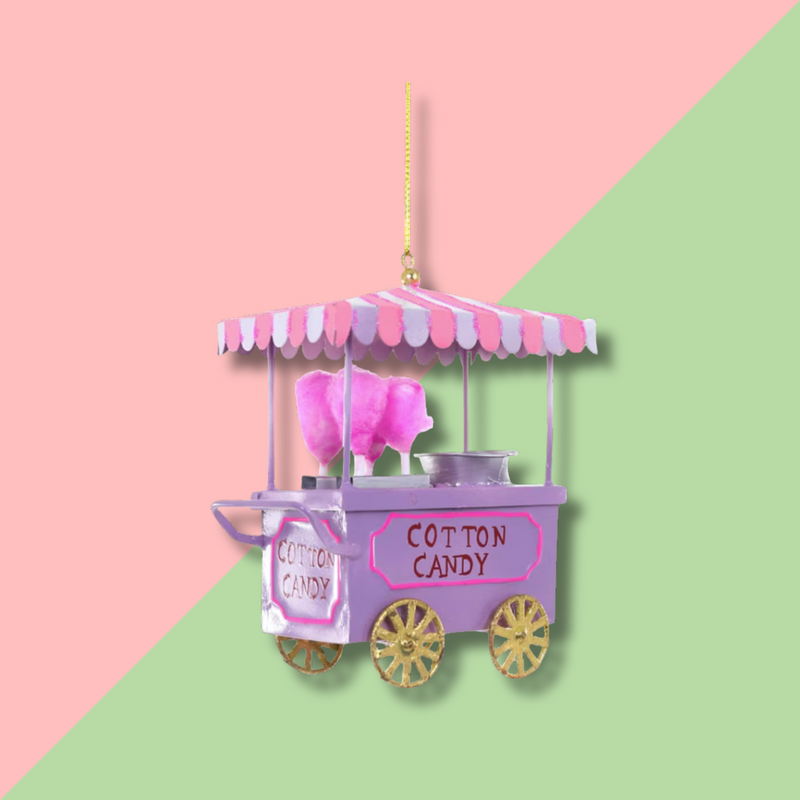 Cody Foster & Co Cotton Candy Cart Ornament