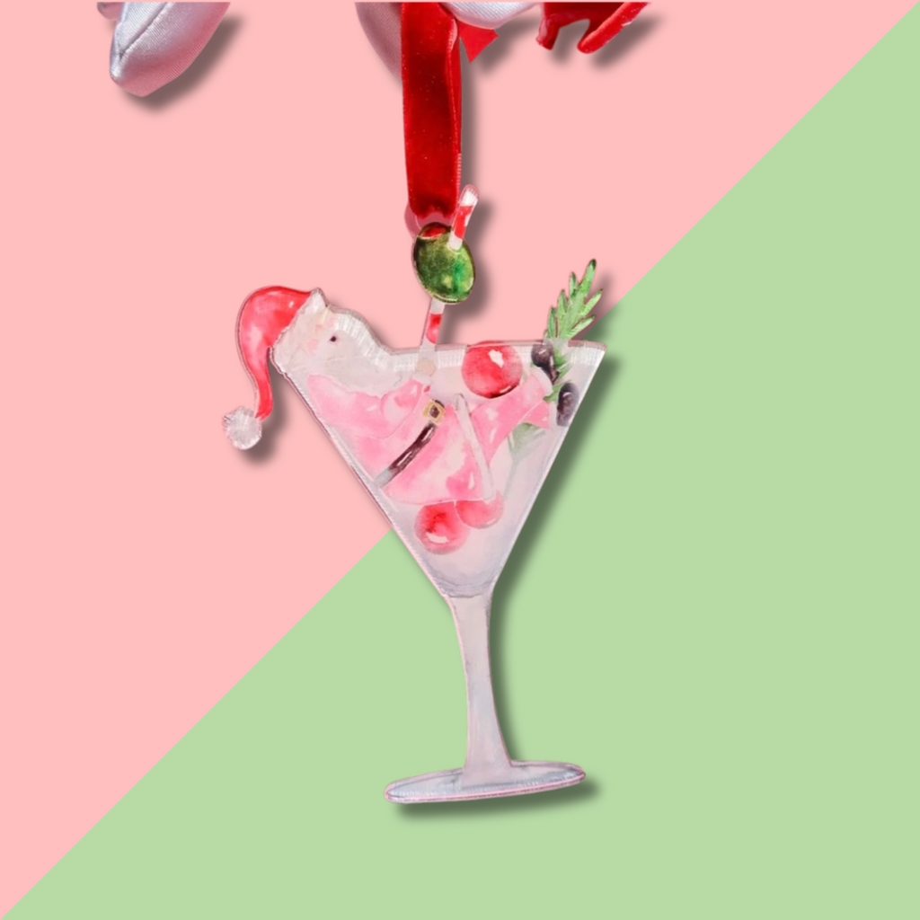 Taylor A Designs Dirty Santa Acrylic Ornament